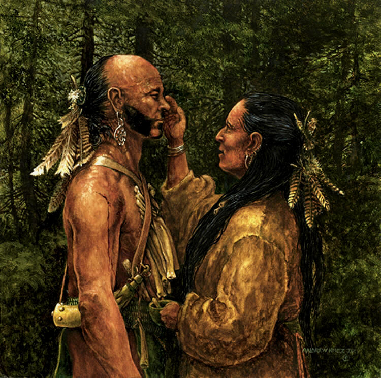 ARTWORK OF WOODLAND INDIANS